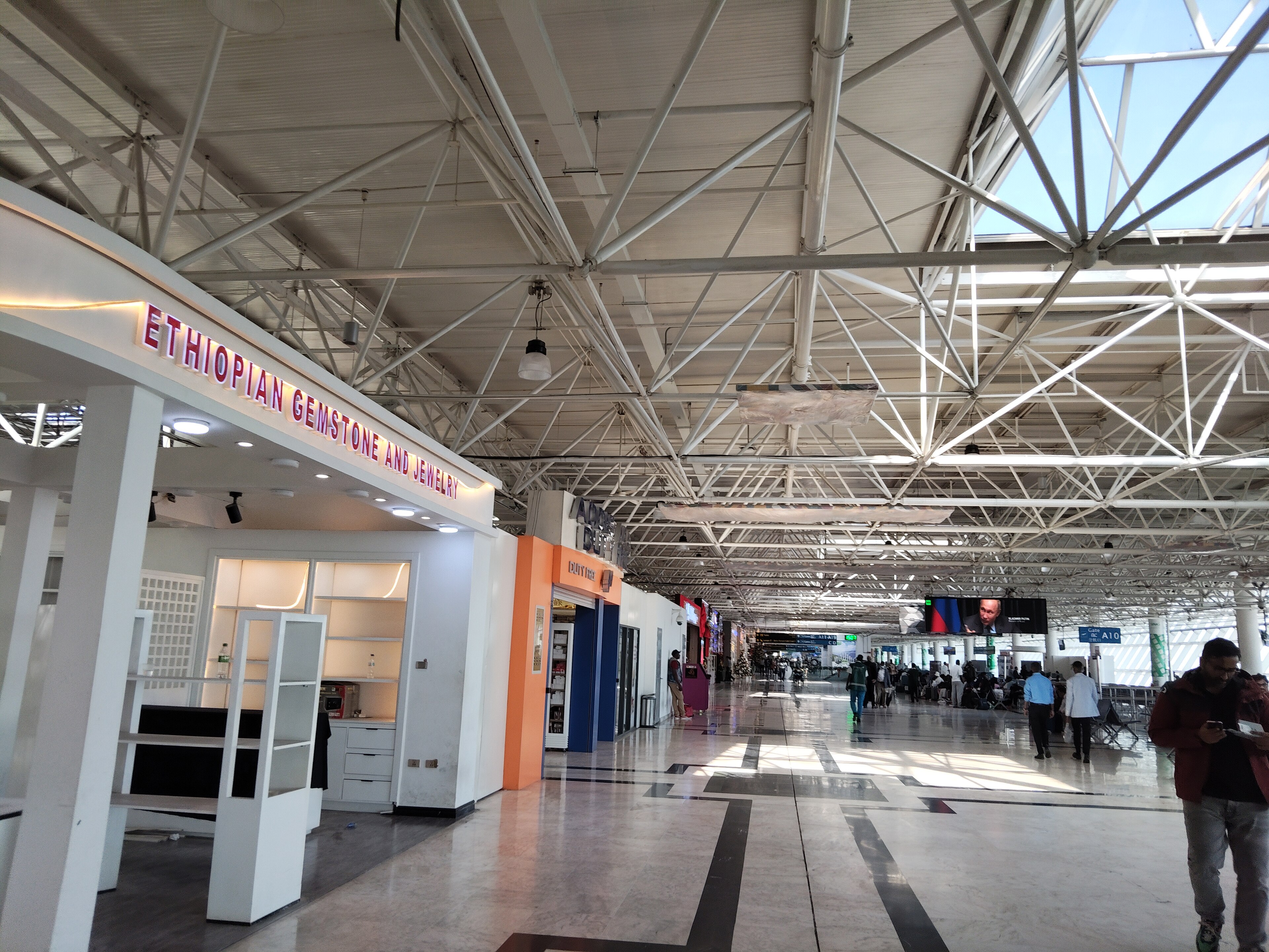 Departure gate at Addis Ababa Bole International Airport